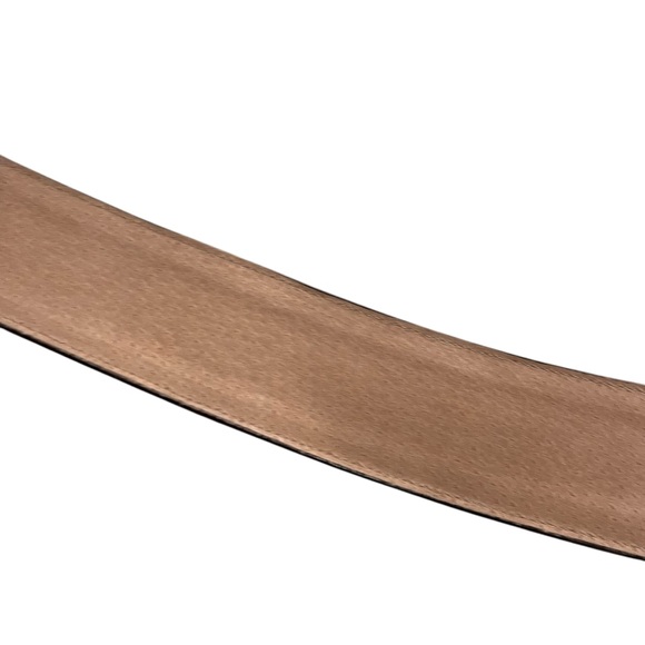 Carlisle Womens Size Medium Brown Leather Gold Black Horn Buckle Waist Belt 1665 - Picture 10 of 13